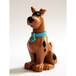 Minifig 20690pb01c01 : Scooby-Doo (assis avec lunettes d'aviateur)