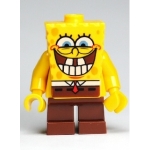 Minifig bob021 : Bob l'éponge (sourire avec les dents du bas)