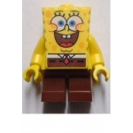 Minifig bob028 : Bob l'éponge (grand sourire et sourcils noirs)