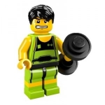 Minifig col026 : L'haltérophile