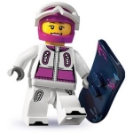 Minifig col039 : La snowboardeuse