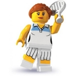 Minifig col046 : La joueuse de tennis
