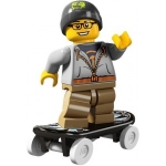 Minifig col057 : Le skateur