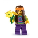 Minifig col107 : Le hippie