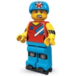Minifig col136 : La patineuse en roller