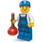 Minifig col144 : Le plombier