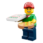 Minifig col189 : Le livreur de pizzas