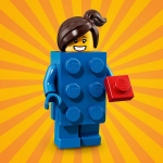 Minifig col314 : La fille déguisée en brique LEGO