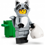 Minifig col395 : La fan déguisée en raton laveur