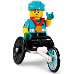 Minifig col397 : L'athlète en fauteuil roulant