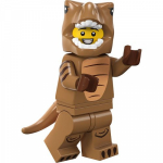 Minifig col415 : Le fan en costume de T-Rex