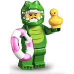 Minifig col468 : Le fan déguisé en crocodile