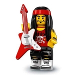 Minifig coltlnm-17 : Rockeur (Guitare et Gong)﻿