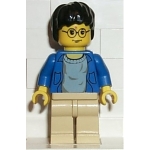 Minifig hp004 : Harry Potter (chemise bleue, jambes beiges)
