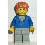 Minifig hp006 : Ron Weasley (pull bleu)