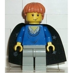 Minifig hp034 : Ron Weasley (pull bleu, cape noire)