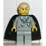 Minifig hp040 : Drago Malefoy (pull gris avec blason Serpentard, cape)