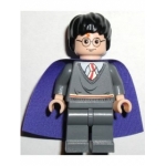 Minifig hp051 : Harry Potter (jambes gris bleuté foncé, cape violette)