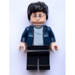 Minifig hp087 : Harry Potter (veste bleu foncé, jambes noires)