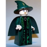 Minifig hp093 : Professeur McGonagall (robe et cape vert foncé)