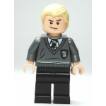 Minifig hp115 : Drago Malefoy (jambes noires, pull gris avec blason Serpentard)