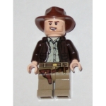 Minifig iaj044 : Indiana Jones (sourire bouche ouverte)