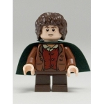 Minifig lor028 : Frodon Sacquet (cape vert foncé)