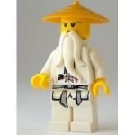 Minifig njo064 : Sensei Wu (casque or)