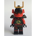 Minifig njo132 : Nya (casque, armure gris sombre)