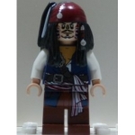 Minifig poc010 : Capitaine Jack Sparrow (cannibale)