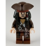 Minifig poc011 : Capitaine Jack Sparrow (tricorne)