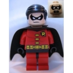 Minifig sh011 : Robin (Cape noire)