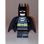 Minifig sh016a : Batman (Costume noir avec ceinture et logo jaunes, cagoule type 2)