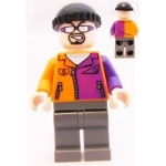 Minifig sh022 : Homme de main de Double-Face (Veste orange et violette, lunettes de soleil)