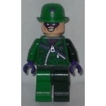 Minifig sh088 : Sphinx / Homme-Mystère (Costume vert et vert foncé avec fermetures éclair)
