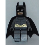 Minifig sh089 : Batman (Costume gris-bleu foncé, ceinture dorée, mains gris-bleu foncé)