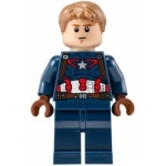 Minifig sh184 : Captain America (costume détaillé, sans masque)