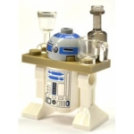 Minifig sw028b : R2-D2 (avec plateau de service beige) (75020)
