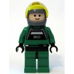 Minifig sw031b : Pilote de A-wing rebelle (peau claire, viseur transparent jaune) (7754)