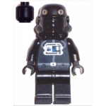 Minifig sw035b : Pilote TIE Fighter (tête noire)