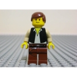 Minifig sw045 : Han Solo (jambes marrons avec étui revolver)
