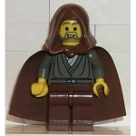 Minifig sw057 : Jedi Knight (tunique gris foncé, capuche marron)