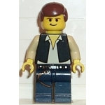 Minifig sw111 : Han Solo (jambes bleu foncé) (4501)