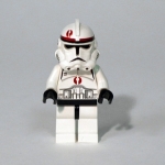 Minifig sw130 : Soldat clone (marques rouge foncé)