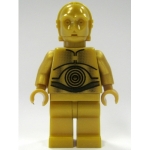 Minifig sw161a : C-3PO (corps et mains jaune or clair)