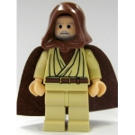 Minifig sw206 : Obi-Wan Kenobi (vieux, capuche et cape)