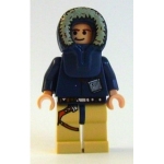 Minifig sw253 : Han Solo (jambes beiges avec étui revolver, parka avec capuche)
