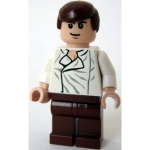 Minifig sw278 : Han Solo (jambes brun rougeâtre sans étui revolver)
