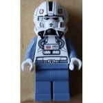 Minifig sw281 : Pilote clone (casque ouvert, tête blanche)