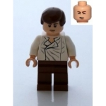 Minifig sw403 : Han Solo (jambes brun rougeâtre sans étui revolver) (9516)